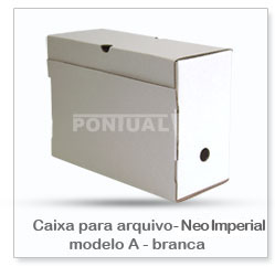 Caixa para Arquivo modelo A branca