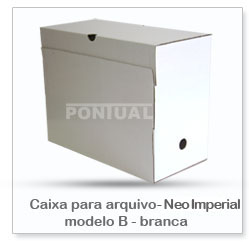Caixa para Arquivo modelo B branca